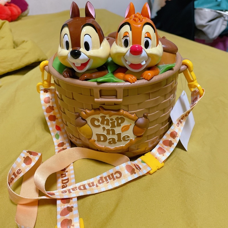 全新 Tokyo Disney Resort 迪士尼90週年款 奇奇蒂蒂爆米花桶 吊牌還在