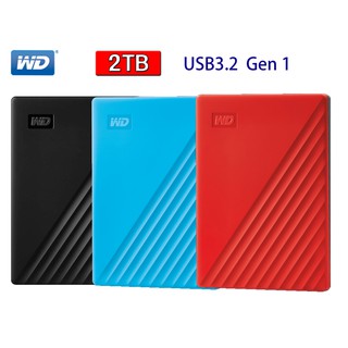 WD My Passport USB 3.2 Gen1 外接式硬碟 2TB