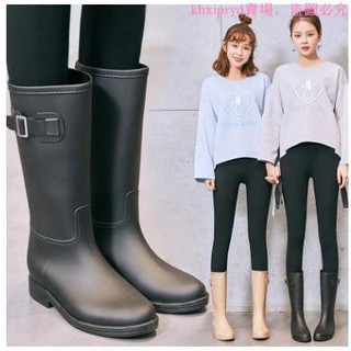 簡約時尚雨鞋女成人韓國中筒水靴膠鞋防滑女士水鞋雨靴