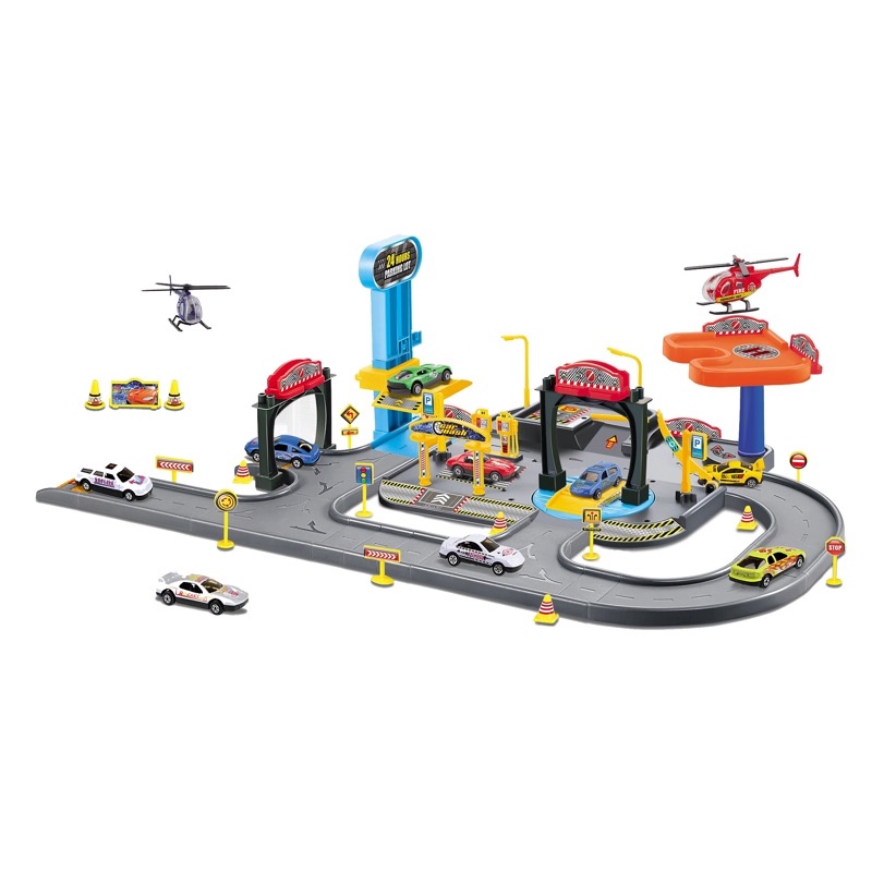 好奇玩具-城市軌道停車場(68764)