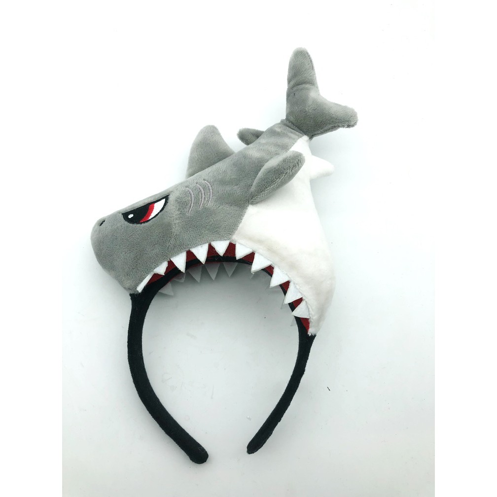 快樂商店-鯊魚服裝配件/鯊魚髮箍//咬頭鯊魚髮箍