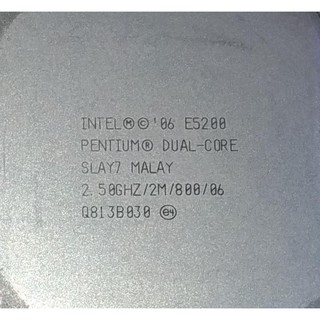 775 腳位 INTEL CPU 處理器 Dual-Core E5200 (2.5G / 2M / 800)