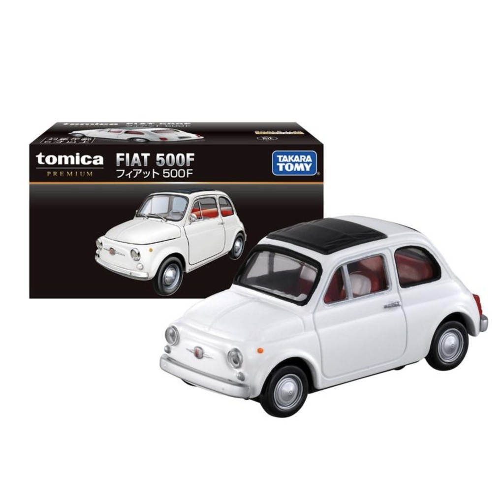 皮兒小量—Tomica 多美卡 小汽車 Premium 黑盒 FIAT 500F 白色 限定版