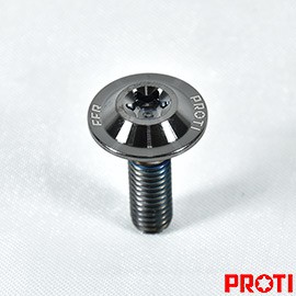 PROTI 鍛造鈦合金螺絲 M6L20-U01 適用:M6x20mm 車牌螺絲 防燙蓋螺絲 R3前土除