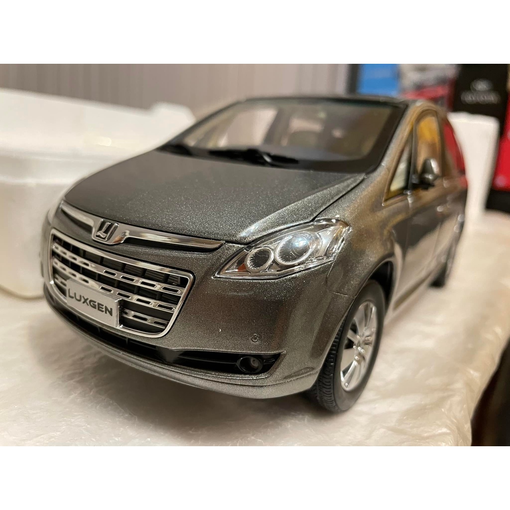 納智捷限量台灣版本絕版品 luxgen mpv m7 1/18 全開版金屬模型車 稀有灰色款