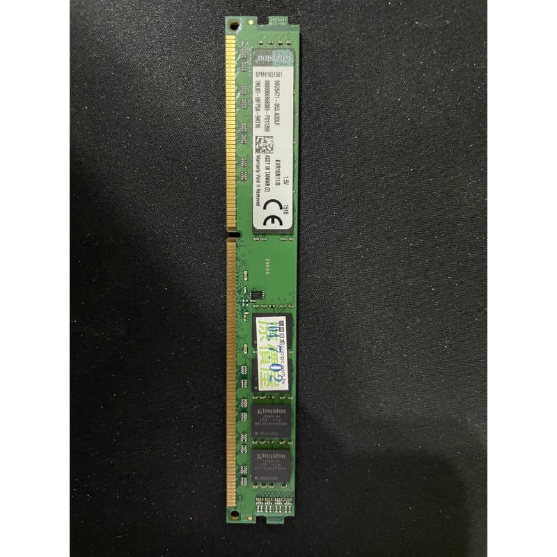 金士頓 8G DDR3 桌上型 記憶體 KVR16N11/8 終生保固