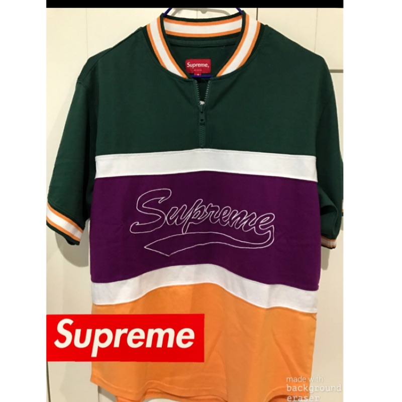Shop Supreme 2020-21FW Unisex Street Style Short Sleeves Logo Skater Style  Tops (Supreme Velour Baseball Jersey, 20FW FW20 /20AW AW20) by Hirokiki.k