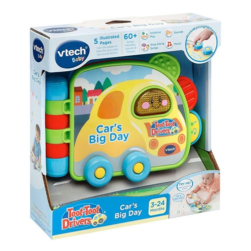 【英國 Vtech 】嘟嘟車生活翻翻書-小汽車