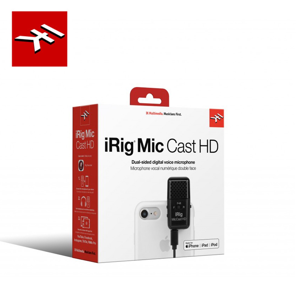 IK Multimedia iRig Mic Cast HD 雙向錄音麥克風【敦煌樂器】