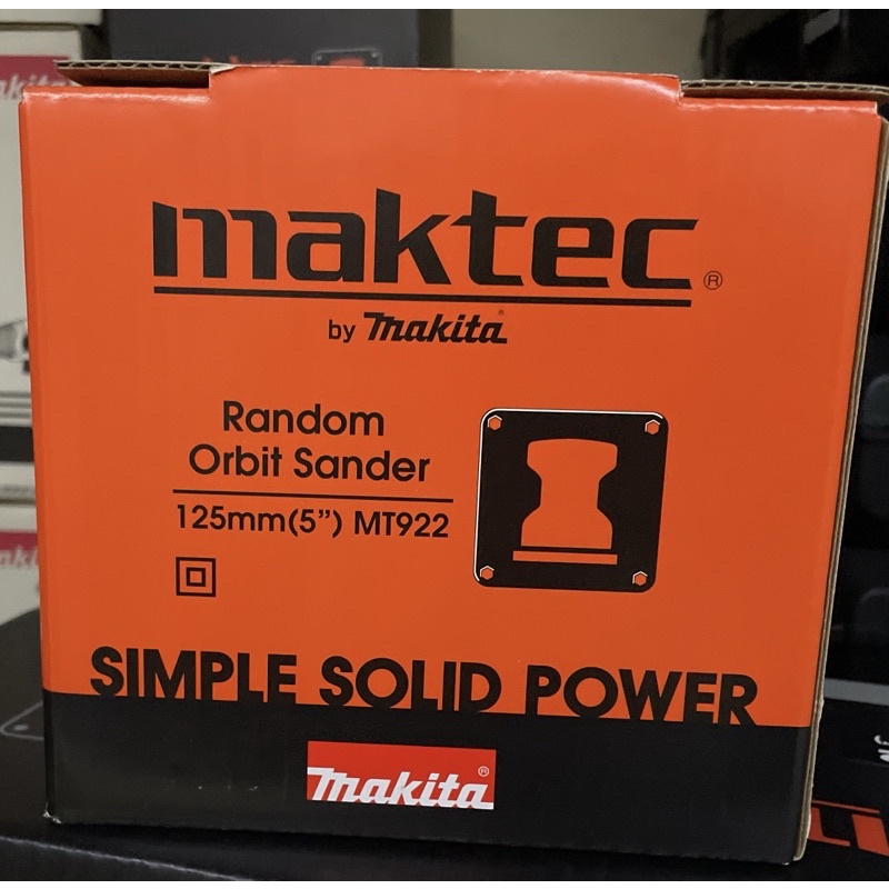Maktec 牧科 MT922  5” 圓盤旋轉 電動 砂紙機 研磨機 拋光機 打蠟機