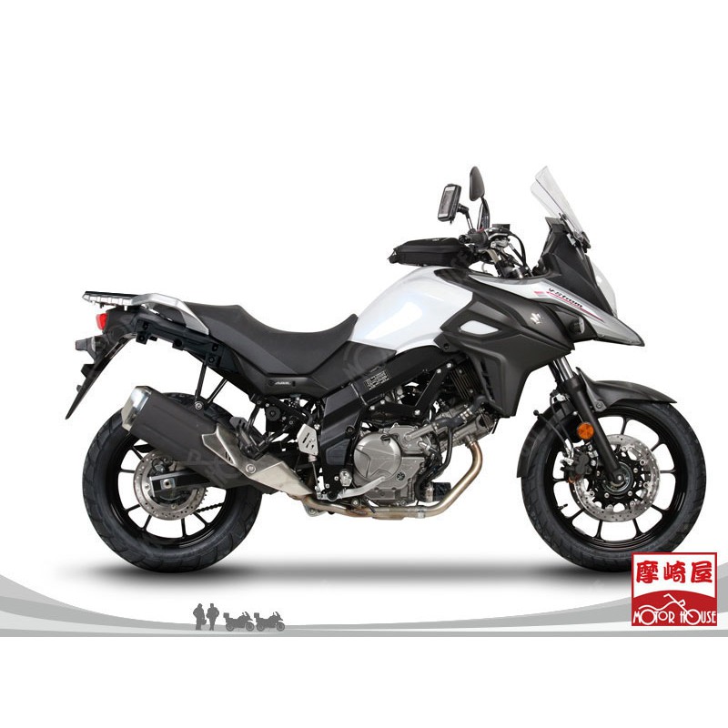 西班牙SHAD士林經銷商《摩崎屋》公司貨SUZUKI DL 650/1000/1050搭配SHAD鐵盤+後箱 環島必備