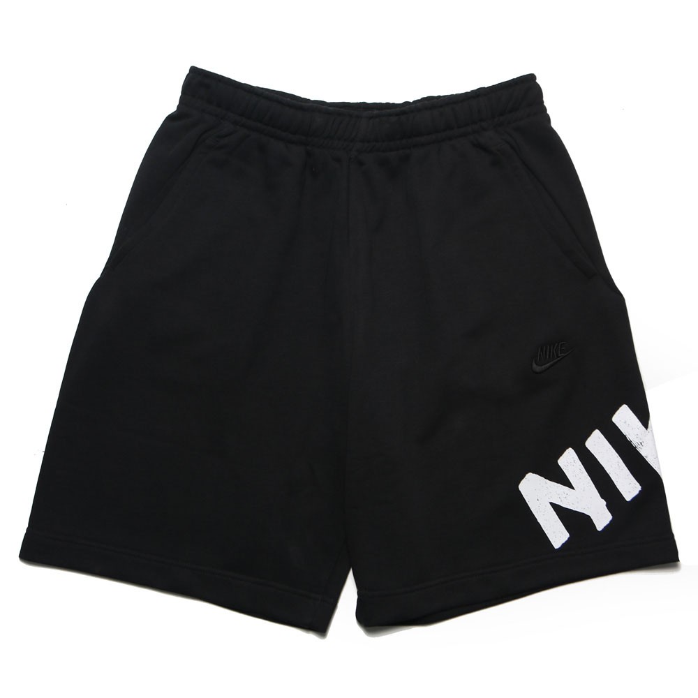 NIKE 短褲 NSW CLUB FT SHORT GX 棉褲 黑色 刺繡 男 (布魯克林) CZ9931-010
