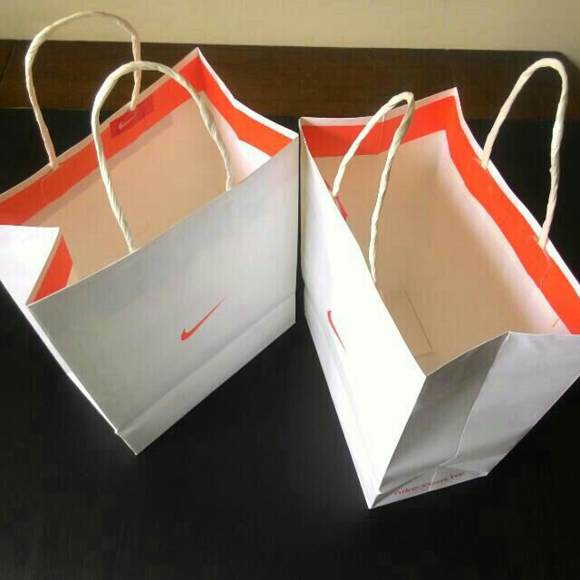 Nike紙袋 nike手提袋 紙帶 禮物袋 環保袋 購物袋(專櫃正貨)