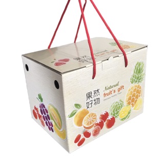 果然好物綜合水果禮盒❤️可裝水果、蔬果、果乾、4入透明番茄盒/客製化貼紙/紙絲