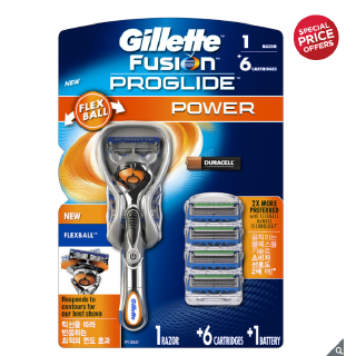 [Gillette] Fusion Proglide 彈力球刮鬍刀片組