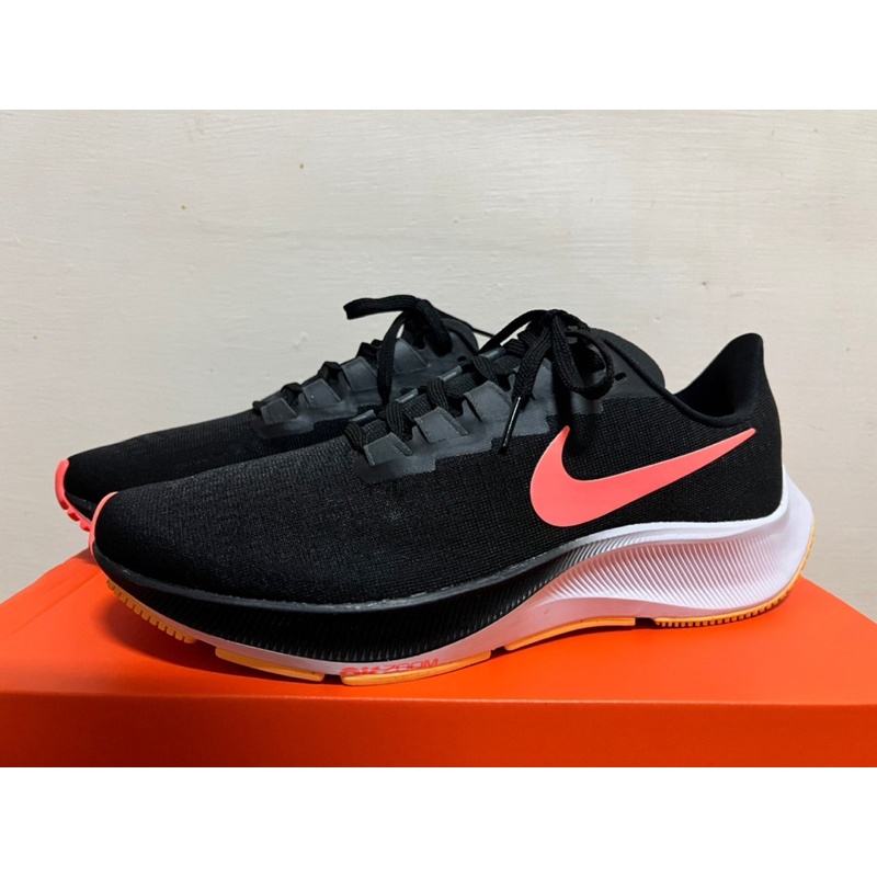 🧡 NIKE AIR ZOOM PEGASUS 37 慢跑鞋 小飛馬 25cm us7 全新 橘黑 BQ9646-010