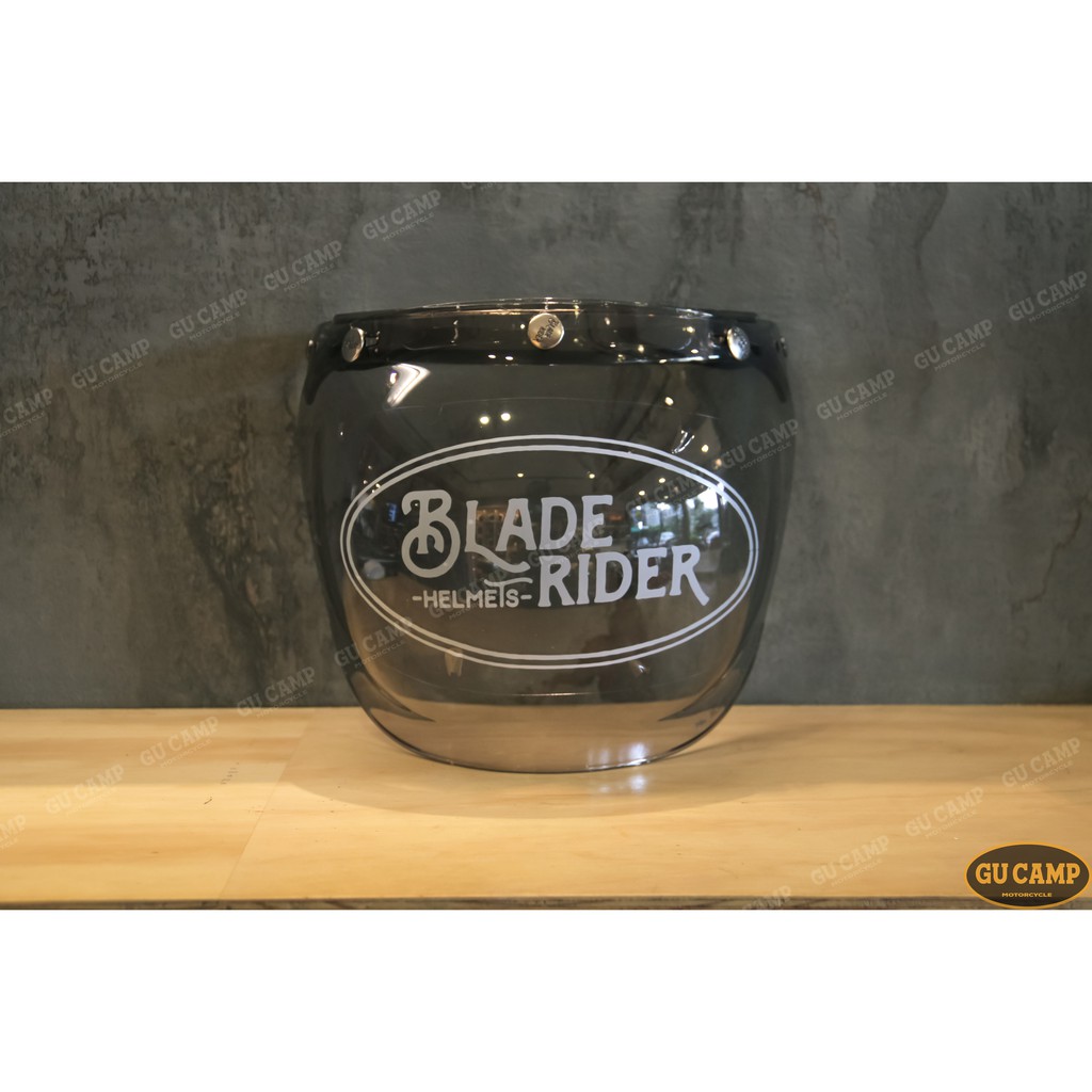 Gu Camp Blade Rider Helmet 新品防起霧泡泡鏡bubble Visor 透明淺茶色 蝦皮購物