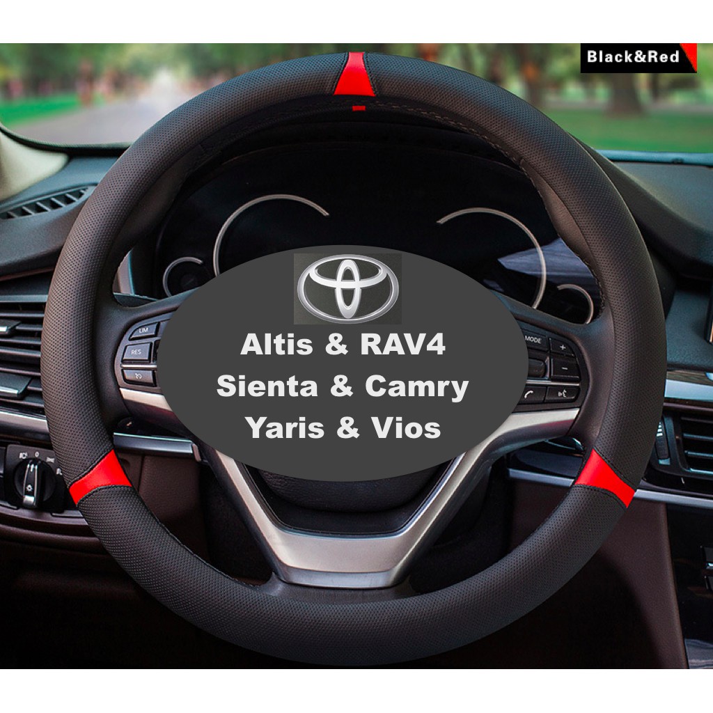 超耐磨真皮方向盤套, 豐田/Toyota, Altis/RAV4/Sienta/Yaris/Vios/Cross