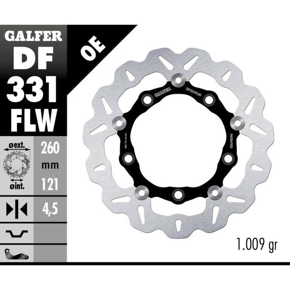 Galfer DF331FLW BURGMAN AN250 AN650 碟盤