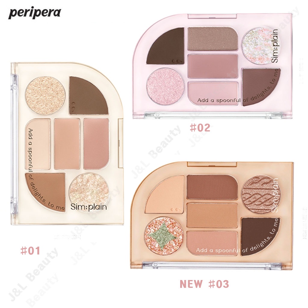 (peripera)新 Sim;plain Eye Palette eyeshadow+Pouch眼影/3顏色/韓國