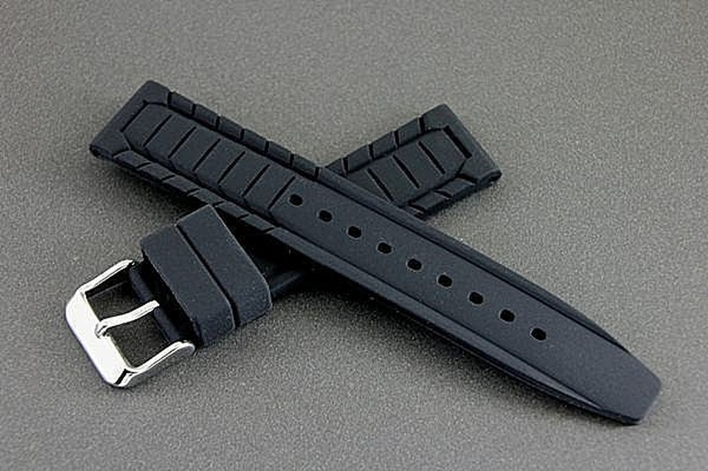 168錶帶配件 /20mm絕佳手感silicone strap 高質感特殊鋼帶紋替代原廠錶帶高質感矽膠錶帶 seiko