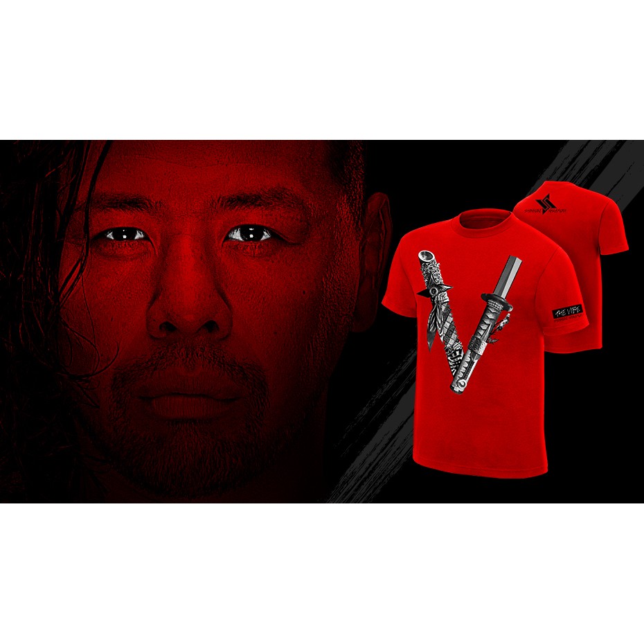 美國瘋潮 正版wwe Shinsuke Nakamura The Vibe Tee 中邑真輔紅色氣魄最新人氣衣服熱賣 蝦皮購物