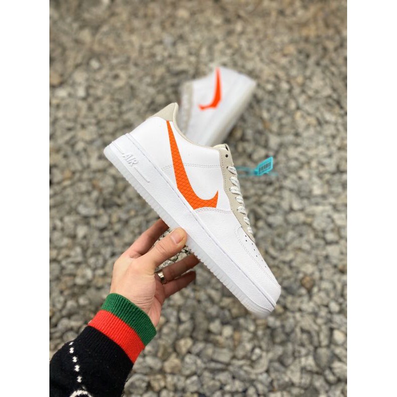 white orange black air force 1