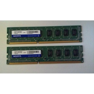 威剛 ADATA 2GB DDR3 -1333 單面顆粒 、終身保固 、測試良好的庫存備品、2支一拍價$600