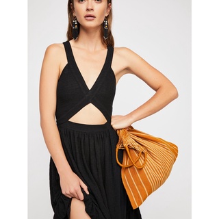 ❤歐美知名品牌 Free People Royce Midi Dress 無袖波希米亞排釦長洋裝 現貨黑白
