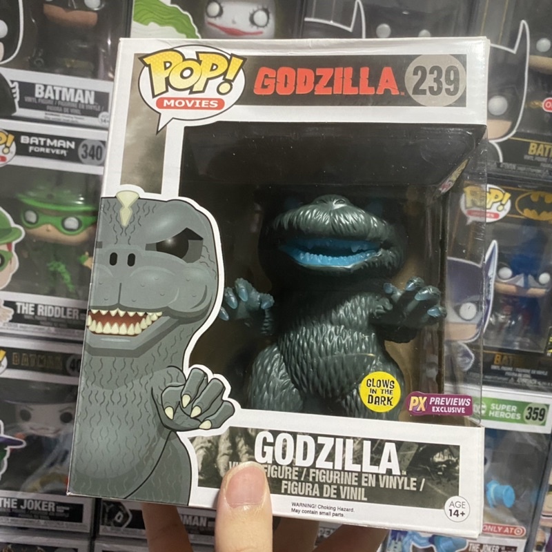 [李大] 正版現貨 Funko POP 哥吉拉 夜光 六吋 Godzilla #239