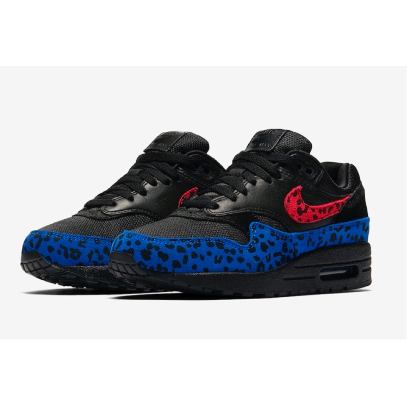 nike air max 1 leopard black