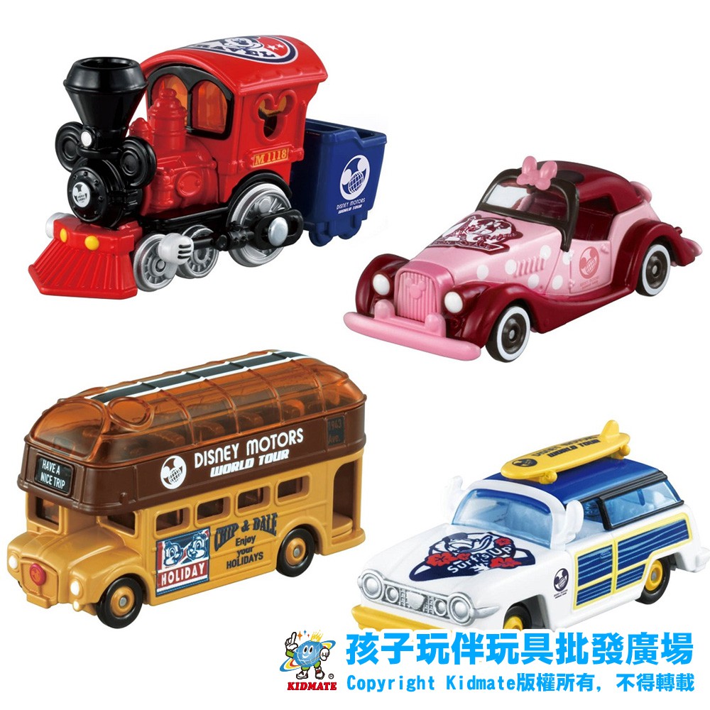 TOMICA 夢幻 DM環遊世界系列-米奇小火車/米妮老爺車/唐老鴨旅行車/奇奇蒂蒂巴士 迪士尼 DISNEY 多美