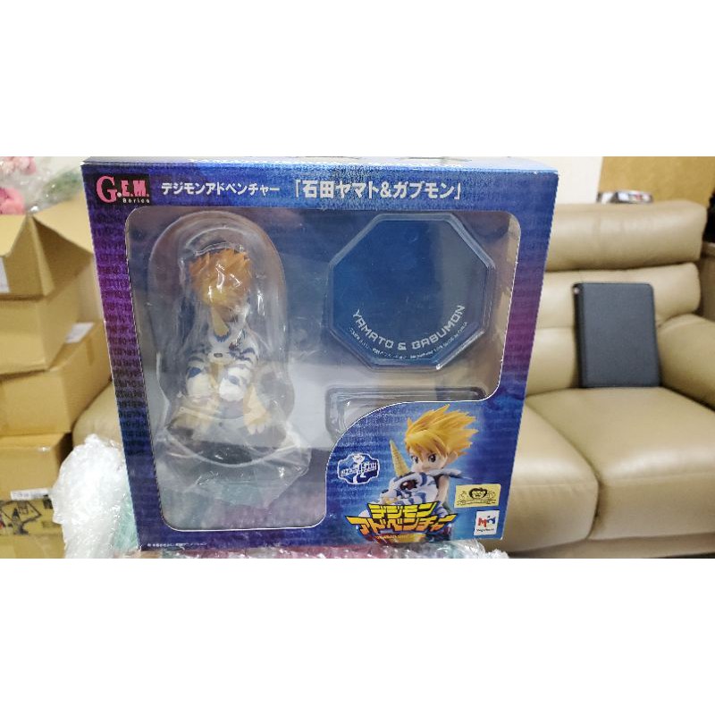 數碼寶貝 日版 金證 G.E.M Megahouse 加布獸 阿和 石田大和 全新 非 神聖計畫 怪獸對打機