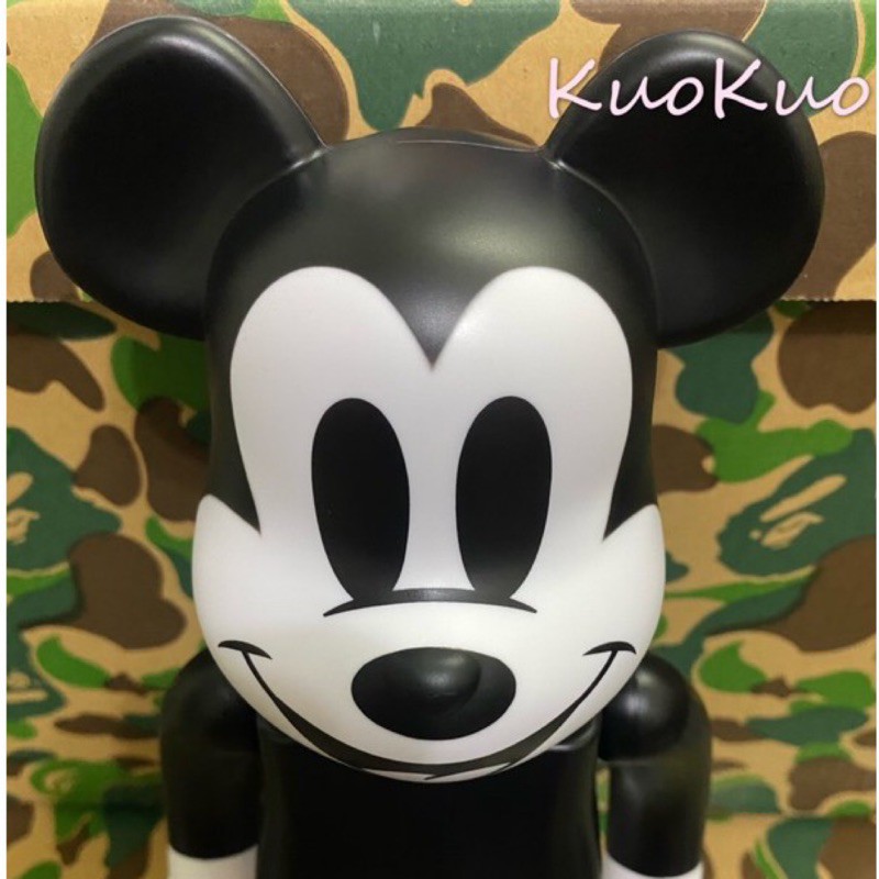 BE@RBRICK MICKEY MOUSE B&amp;W 2020 Ver. 米奇 黑白色 400%+ Kitty 400%