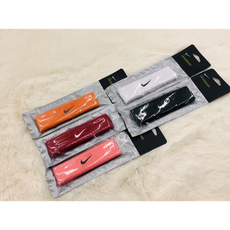 Nike Swoosh Headband 頭帶 白色/黑色/粉色/酒紅色/橘色 AC2285