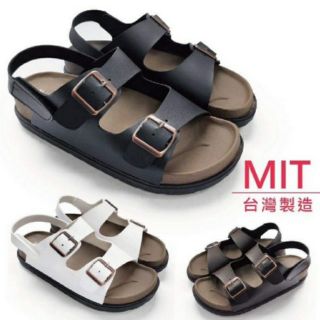 💥下單送小禮物💥❤免運❤情侶鞋-MIT台灣製造-寛版雙釦可調式女涼鞋