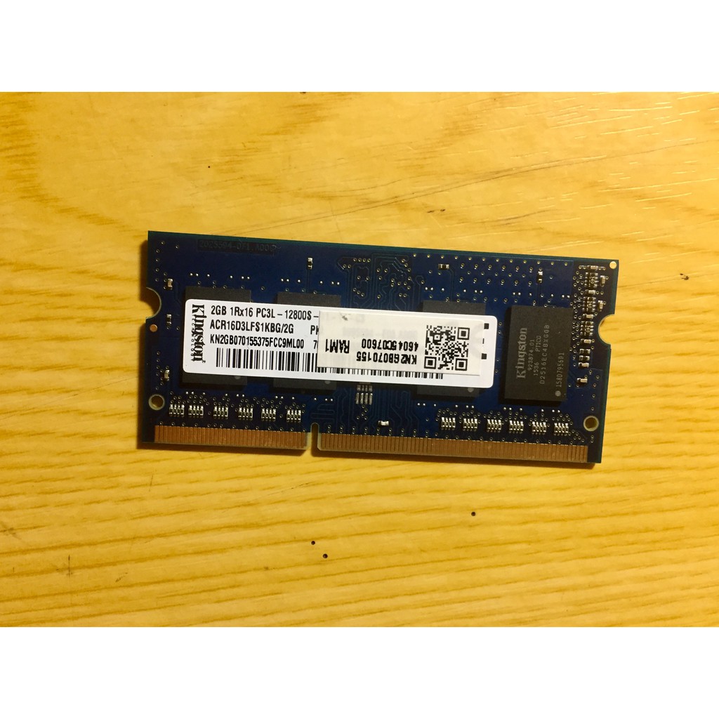 金士頓 KINGSTON DDR3 2GB  PC3L-12800S