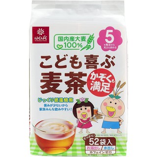 日本 HAKUBAKU 兒童歡喜麥茶 無咖啡因 零卡洛里 416g(52包)