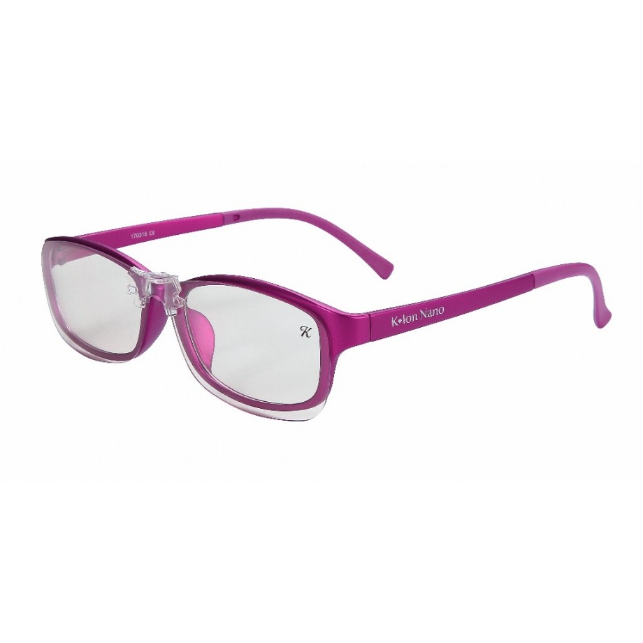 【獨步全球專利‧護眼首選】抗藍光3系列負離子眼鏡-配鏡款-晶粉紫