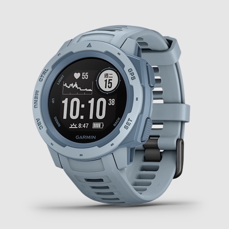 GARMIN INSTINCT 本我系列GPS腕錶_海沫藍