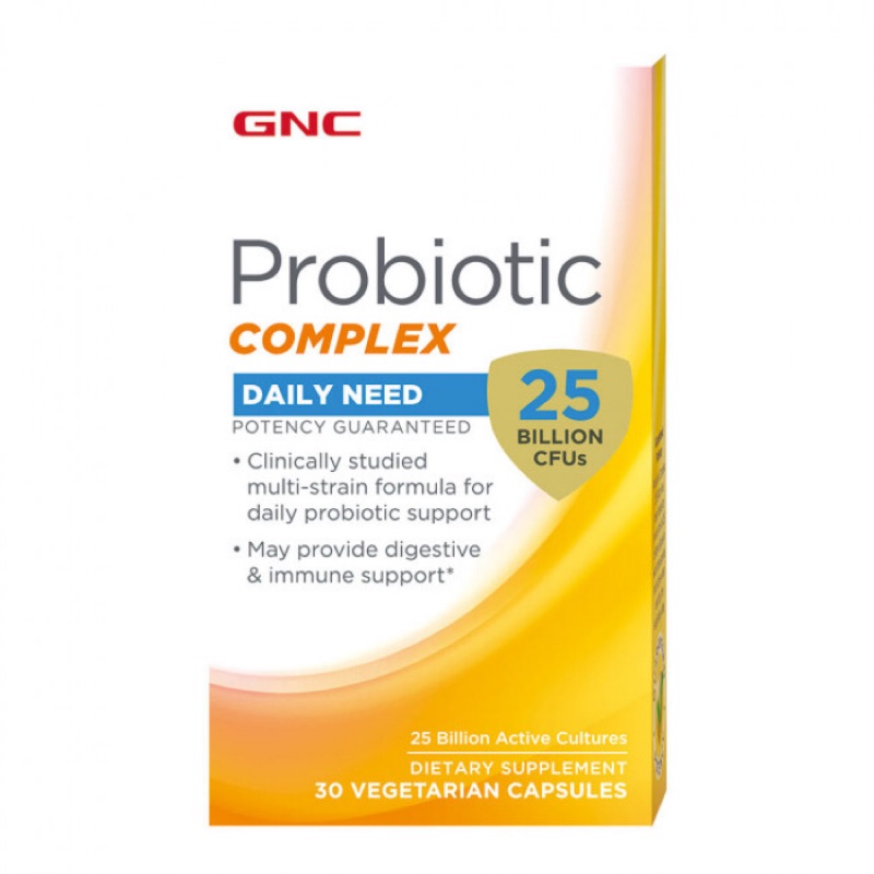 美國購回🇺🇸 GNC GNC PROBIOTIC COMPLEX - 益菌群25B膠囊食品PC(30顆)