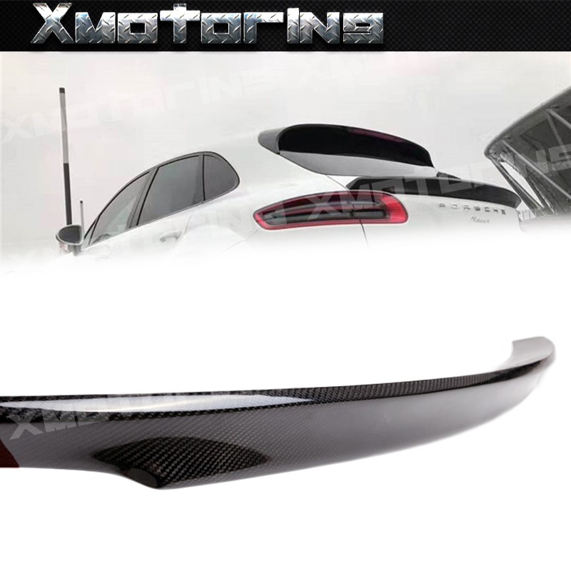XM碳纖維精品 Porsche Macan 15-19 KP款碳纖維 尾翼 中翼 外銷熱賣商品 實體店面經營