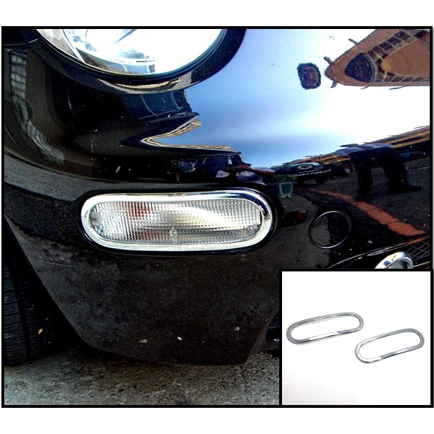 圓夢工廠 VW 福斯 金龜車 Beetle 1999~2005 1代 改裝 鍍鉻銀 前保桿 葉子板 方向燈框 飾貼