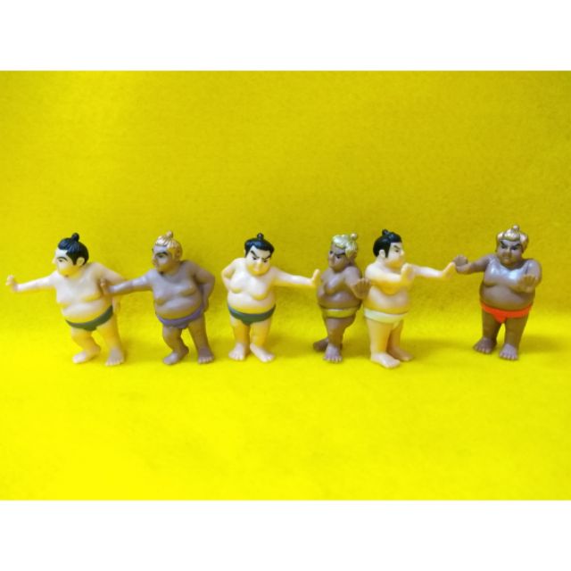 日本相撲人物壁咚公仔擺飾，全套六種全新出售！