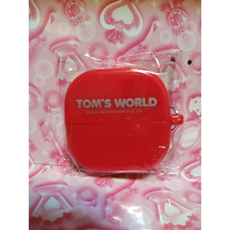 湯姆熊Tom's world 手機螢幕擦鎖圈-紅色