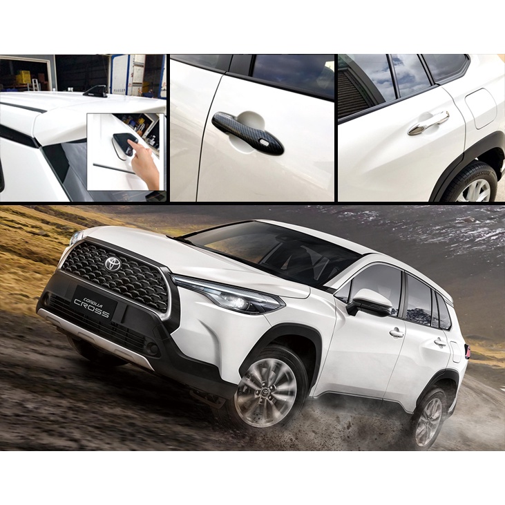2021 Toyota Corolla Cross CC 改裝鯊魚鰭飾蓋 車門把手飾蓋 鯊魚鰭天線蓋 螺絲蓋 碳纖配件