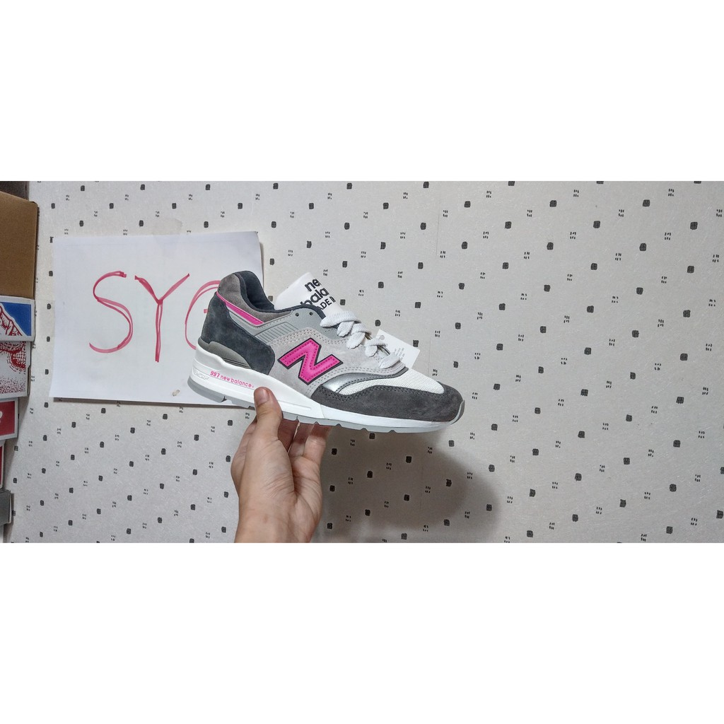 [SYG] New Balance 997 us5D=23~23.5cm 灰白粉 美製 M997LBK 998 996