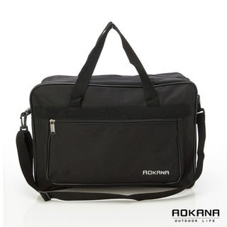 AOKANA MIT台灣製造 YKK拉鍊 旅行袋 衣物袋 戶外休閒防潑水尼龍袋 側背包 黑色 426