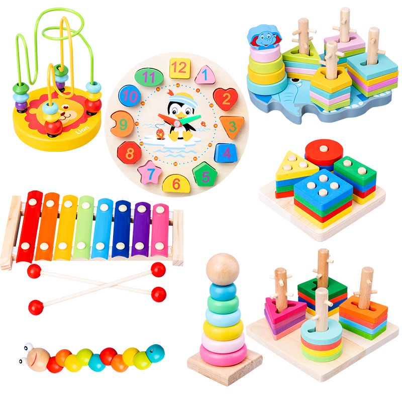 【現貨】木質敲琴  嬰幼兒童益智音樂玩具6-12個月寶寶   1-2-3週歲半木琴樂器