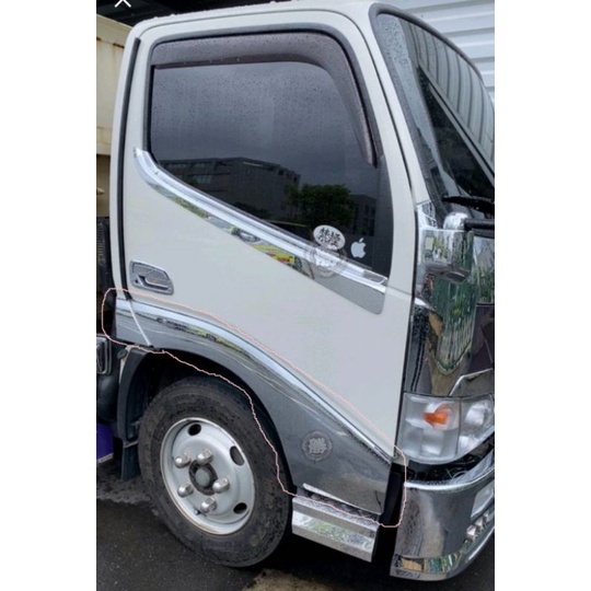 【勝貨卡改裝】HINO 300 無孔 車門裝飾片 (窄頭)